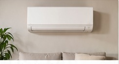 Ductless mini-split head installed cleanly in a Los Angeles room
